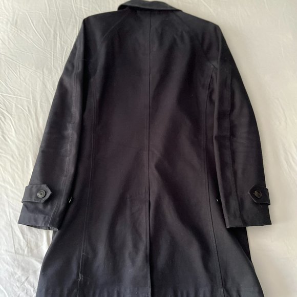 Scotch & Soda Twill Black Overcoat - Picture 2 of 3